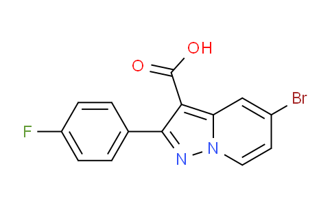 CAS No. 1956386-33-6, 5-Bromo-2-(4-fluorophenyl)pyrazolo[1,5-a]pyridine-3-carboxylic acid