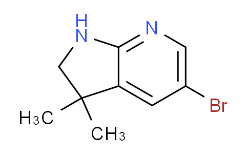 CAS No. 1365033-62-0, 5-Bromo-3,3-dimethyl-2,3-dihydro-1H-pyrrolo[2,3-b]pyridine