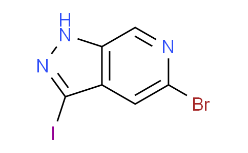 CAS No. 1357947-08-0, 5-Bromo-3-iodo-1H-pyrazolo[3,4-c]pyridine