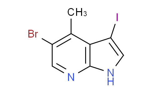 CAS No. 1190313-99-5, 5-Bromo-3-iodo-4-methyl-1H-pyrrolo[2,3-b]pyridine