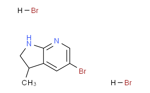 CAS No. 1255099-69-4, 5-Bromo-3-methyl-2,3-dihydro-1H-pyrrolo[2,3-b]pyridine dihydrobromide