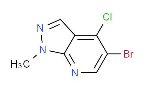 CAS No. 1601877-96-6, 5-Bromo-4-chloro-1-methyl-1H-pyrazolo[3,4-b]pyridine
