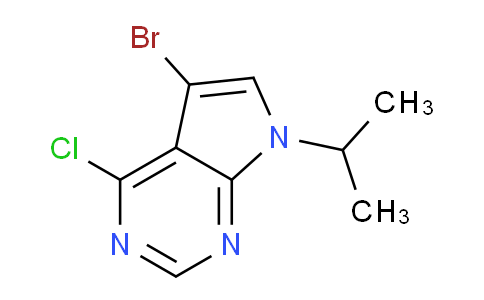 CAS No. 870706-48-2, 5-Bromo-4-chloro-7-isopropyl-7H-pyrrolo[2,3-d]pyrimidine