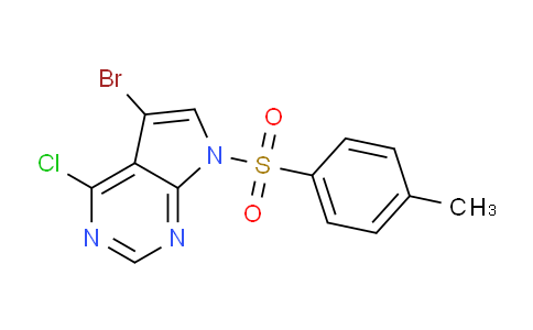 CAS No. 1143534-78-4, 5-Bromo-4-chloro-7-tosyl-7H-pyrrolo[2,3-d]pyrimidine