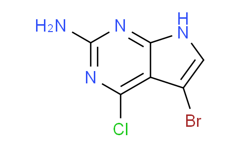CAS No. 873792-87-1, 5-Bromo-4-chloro-7H-pyrrolo[2,3-d]pyrimidin-2-amine