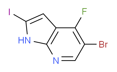 CAS No. 1234616-48-8, 5-Bromo-4-fluoro-2-iodo-1H-pyrrolo[2,3-b]pyridine