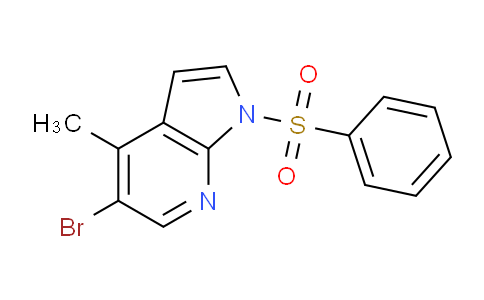 CAS No. 1227270-76-9, 5-Bromo-4-methyl-1-(phenylsulfonyl)-1H-pyrrolo[2,3-b]pyridine