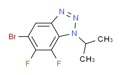 CAS No. 1393442-22-2, 5-Bromo-6,7-difluoro-1-isopropylbenzotriazole