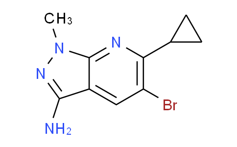 CAS No. 1135283-06-5, 5-Bromo-6-cyclopropyl-1-methyl-1H-pyrazolo[3,4-b]pyridin-3-amine