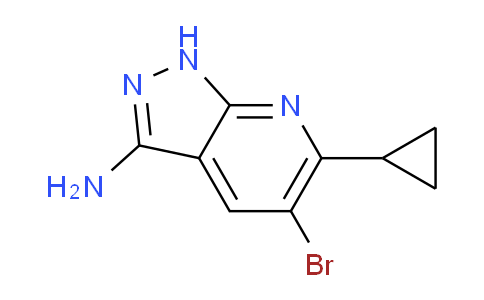 CAS No. 1221792-47-7, 5-Bromo-6-cyclopropyl-1H-pyrazolo[3,4-b]pyridin-3-amine