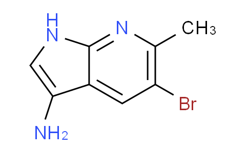 CAS No. 1000343-87-2, 5-Bromo-6-methyl-1H-pyrrolo[2,3-b]pyridin-3-amine