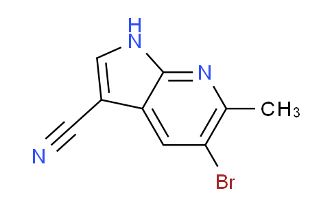CAS No. 1260383-92-3, 5-Bromo-6-methyl-1H-pyrrolo[2,3-b]pyridine-3-carbonitrile
