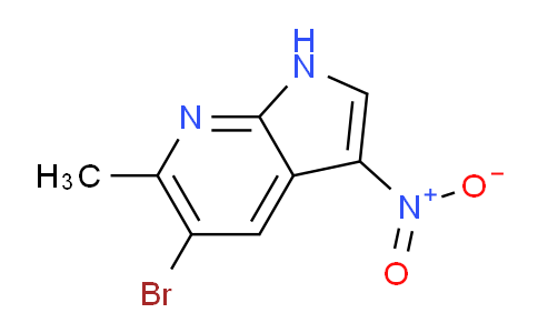 CAS No. 1000343-84-9, 5-Bromo-6-methyl-3-nitro-1H-pyrrolo[2,3-b]pyridine