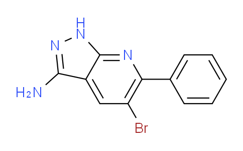 CAS No. 583039-87-6, 5-Bromo-6-phenyl-1H-pyrazolo[3,4-b]pyridin-3-amine
