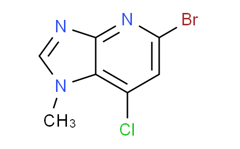 CAS No. 1823343-76-5, 5-Bromo-7-chloro-1-methyl-1H-imidazo[4,5-b]pyridine