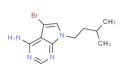 CAS No. 1337533-24-0, 5-Bromo-7-isopentyl-7H-pyrrolo[2,3-d]pyrimidin-4-amine