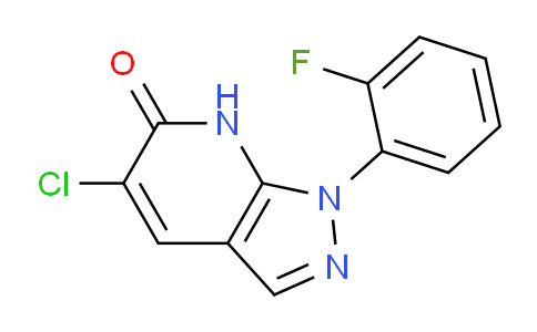 CAS No. 1437453-65-0, 5-Chloro-1-(2-fluorophenyl)-1H-pyrazolo[3,4-b]pyridin-6(7H)-one