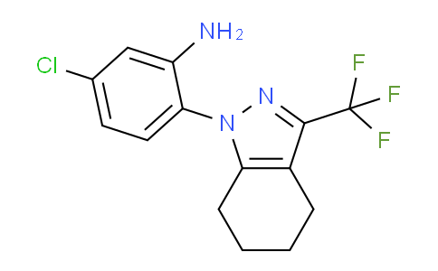 CAS No. 937606-23-0, 5-Chloro-2-(3-(trifluoromethyl)-4,5,6,7-tetrahydro-1H-indazol-1-yl)aniline