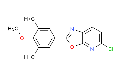 CAS No. 1417658-83-3, 5-Chloro-2-(4-methoxy-3,5-dimethylphenyl)oxazolo[5,4-b]pyridine
