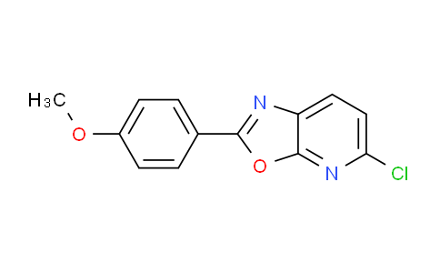 CAS No. 1201324-13-1, 5-Chloro-2-(4-methoxyphenyl)oxazolo[5,4-b]pyridine