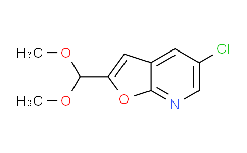 CAS No. 1299607-74-1, 5-Chloro-2-(dimethoxymethyl)furo[2,3-b]pyridine