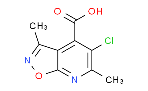 CAS No. 1011400-01-3, 5-Chloro-3,6-dimethylisoxazolo[5,4-b]pyridine-4-carboxylic acid