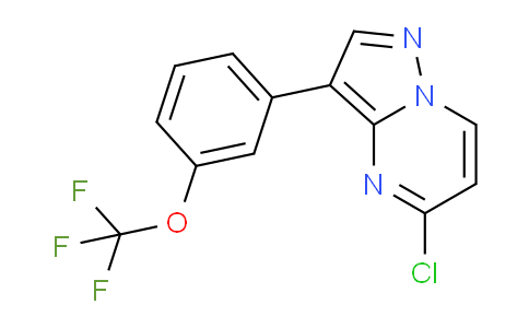 CAS No. 1361951-79-2, 5-Chloro-3-(3-(trifluoromethoxy)phenyl)pyrazolo[1,5-a]pyrimidine