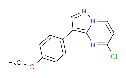 CAS No. 1201785-05-8, 5-Chloro-3-(4-methoxyphenyl)pyrazolo[1,5-a]pyrimidine