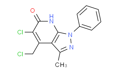 CAS No. 938001-12-8, 5-Chloro-4-(chloromethyl)-3-methyl-1-phenyl-1H-pyrazolo[3,4-b]pyridin-6(7H)-one