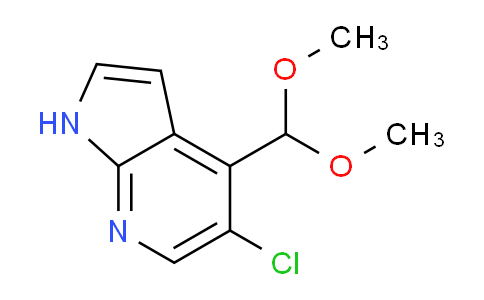 CAS No. 1261365-92-7, 5-Chloro-4-(dimethoxymethyl)-1H-pyrrolo-[2,3-b]pyridine