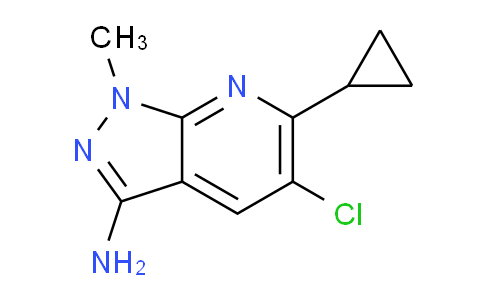 CAS No. 1135283-21-4, 5-Chloro-6-cyclopropyl-1-methyl-1H-pyrazolo[3,4-b]pyridin-3-amine