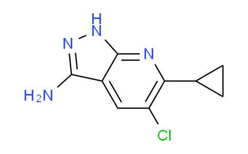 CAS No. 1135283-22-5, 5-Chloro-6-cyclopropyl-1H-pyrazolo[3,4-b]pyridin-3-amine