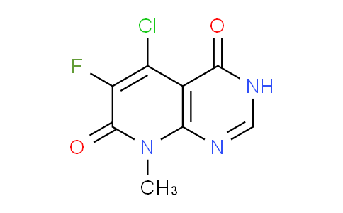 CAS No. 1227053-99-7, 5-Chloro-6-fluoro-8-methylpyrido[2,3-d]pyrimidine-4,7(3H,8H)-dione