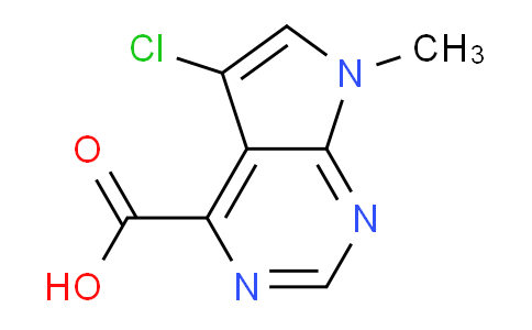 CAS No. 1095822-69-7, 5-Chloro-7-methyl-7H-pyrrolo[2,3-d]pyrimidine-4-carboxylic acid