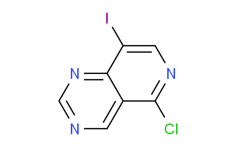 CAS No. 1222373-90-1, 5-Chloro-8-iodopyrido[4,3-d]pyrimidine