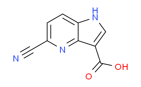 CAS No. 1190311-47-7, 5-Cyano-1H-pyrrolo[3,2-b]pyridine-3-carboxylic acid