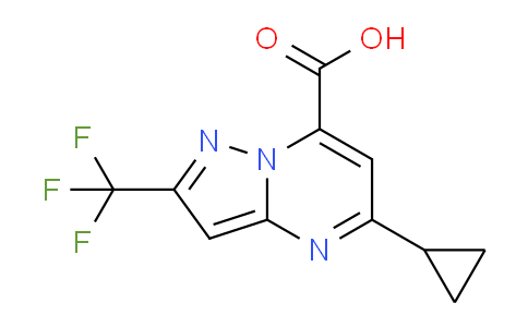 CAS No. 1795475-02-3, 5-Cyclopropyl-2-(trifluoromethyl)pyrazolo[1,5-a]pyrimidine-7-carboxylic acid
