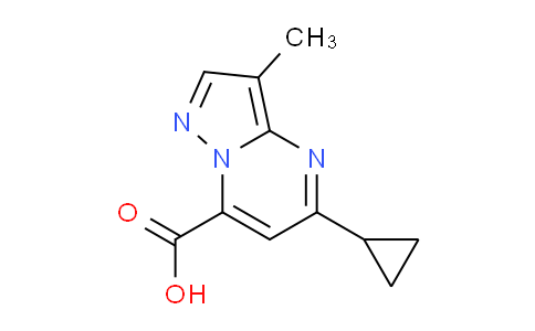 CAS No. 1443279-52-4, 5-Cyclopropyl-3-methylpyrazolo[1,5-a]pyrimidine-7-carboxylic acid
