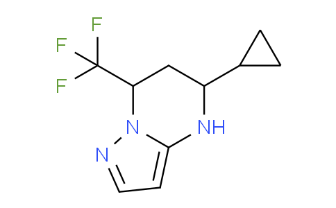 CAS No. 827588-57-8, 5-Cyclopropyl-7-(trifluoromethyl)-4,5,6,7-tetrahydropyrazolo[1,5-a]pyrimidine