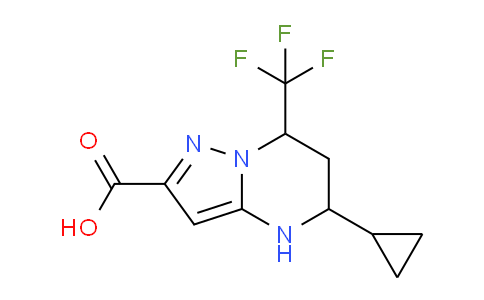 CAS No. 436088-39-0, 5-Cyclopropyl-7-(trifluoromethyl)-4,5,6,7-tetrahydropyrazolo[1,5-a]pyrimidine-2-carboxylic acid