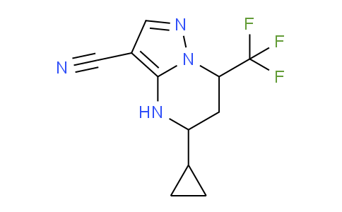 CAS No. 827588-14-7, 5-Cyclopropyl-7-(trifluoromethyl)-4,5,6,7-tetrahydropyrazolo[1,5-a]pyrimidine-3-carbonitrile