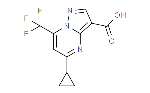 CAS No. 861408-98-2, 5-Cyclopropyl-7-(trifluoromethyl)pyrazolo[1,5-a]pyrimidine-3-carboxylic acid