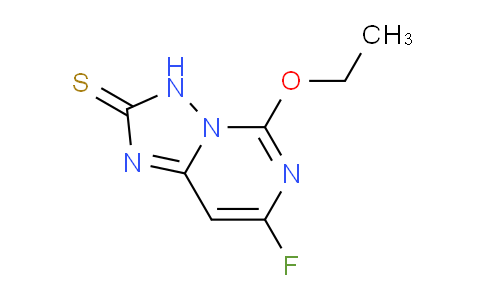 CAS No. 166524-72-7, 5-Ethoxy-7-fluoro-[1,2,4]triazolo[1,5-c]pyrimidine-2(3H)-thione
