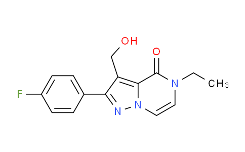 CAS No. 1341007-82-6, 5-Ethyl-2-(4-fluorophenyl)-3-(hydroxymethyl)pyrazolo[1,5-a]pyrazin-4(5H)-one