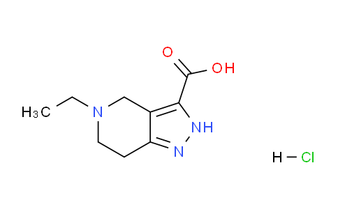 CAS No. 1332528-99-0, 5-Ethyl-4,5,6,7-tetrahydro-2H-pyrazolo[4,3-c]pyridine-3-carboxylic acid hydrochloride