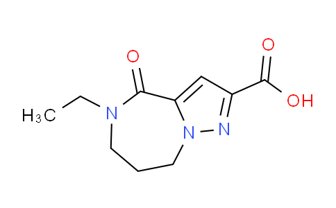 CAS No. 1284747-08-5, 5-Ethyl-4-oxo-5,6,7,8-tetrahydro-4H-pyrazolo[1,5-a][1,4]diazepine-2-carboxylic acid