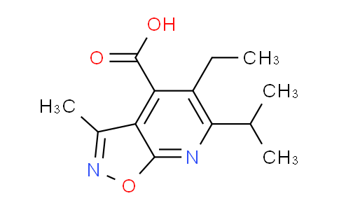 CAS No. 1352496-56-0, 5-Ethyl-6-isopropyl-3-methylisoxazolo[5,4-b]pyridine-4-carboxylic acid