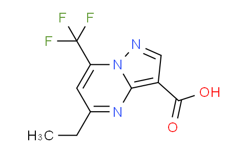 CAS No. 876708-65-5, 5-Ethyl-7-(trifluoromethyl)pyrazolo[1,5-a]pyrimidine-3-carboxylic acid