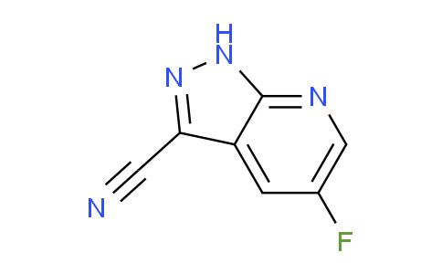 CAS No. 1256833-42-7, 5-Fluoro-1H-pyrazolo[3,4-b]pyridine-3-carbonitrile