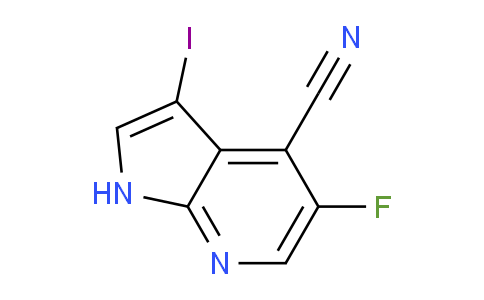 CAS No. 1346446-95-4, 5-Fluoro-3-iodo-1H-pyrrolo[2,3-b]pyridine-4-carbonitrile